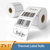 2" x 1" x 1000 Direct Thermal Label Rolls