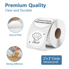 2" Circle Thermal Labels