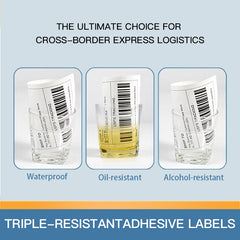 4" x 6" x 500 Fan-Fold Direct Thermal Shipping Labels