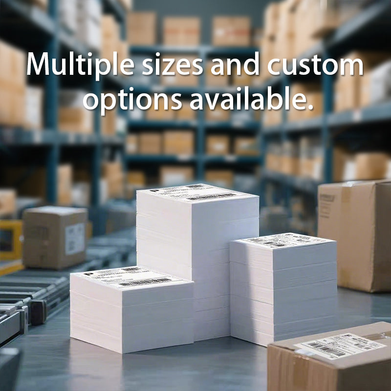 4" x 6" x 500 Fan-Fold Direct Thermal Shipping Labels