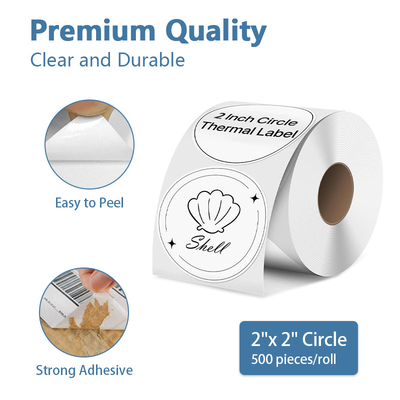 2" Circle Thermal Labels