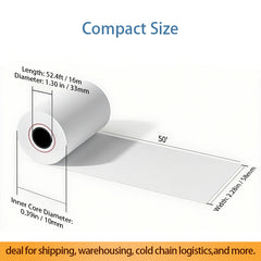 2 1/4" x 50' Thermal Paper Receipt Rolls - 50 Rolls